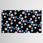 Outer Space: Planets, Galaxies, and Stars (watercolor and gold) Pattern Tablecloth Gallery Image 2