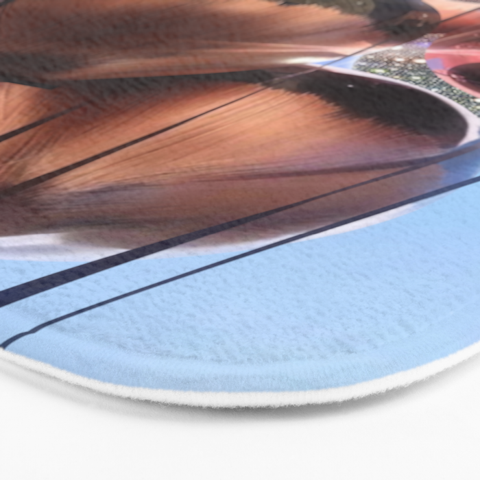 BALLOONS | happy | blue | sky | fly | glitter shine | celebrate | present | sunshine | summer | pink Bath Mat Gallery Image 3