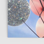 BALLOONS | happy | blue | sky | fly | glitter shine | celebrate | present | sunshine | summer | pink Poster Gallery Image 3