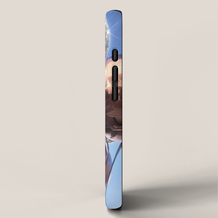 BALLOONS | happy | blue | sky | fly | glitter shine | celebrate | present | sunshine | summer | pink iPhone Case Gallery Image 2