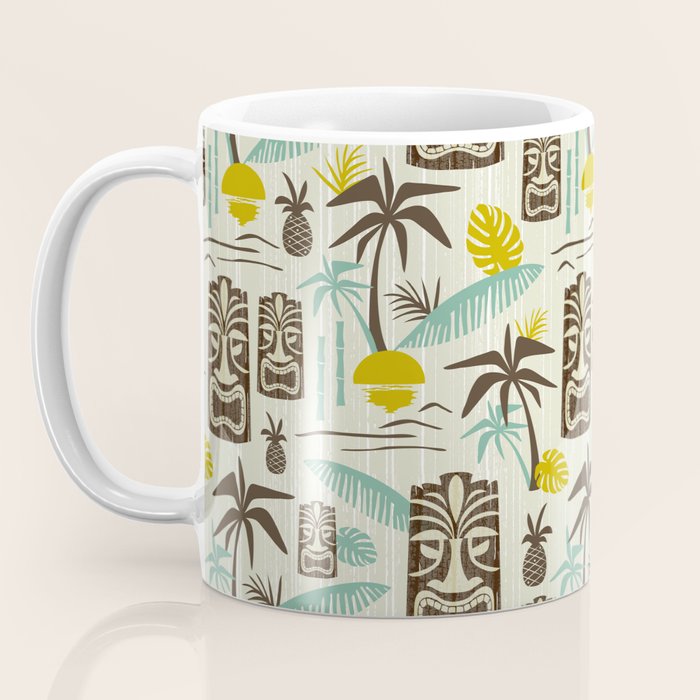 Island Tiki - Tan Coffee Mug Gallery Image 3