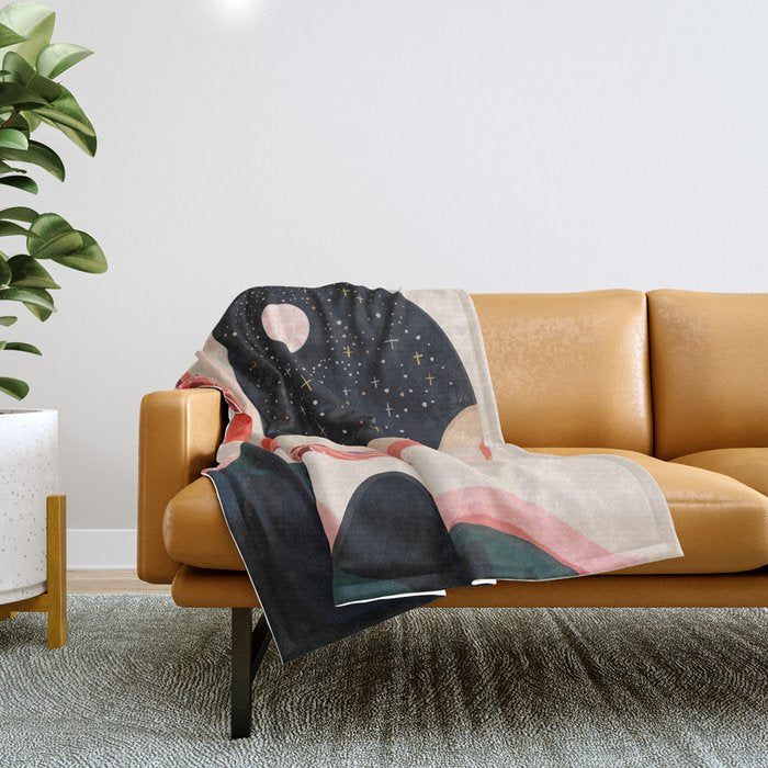 Mystic Moon Throw Blanket Gallery Image 1