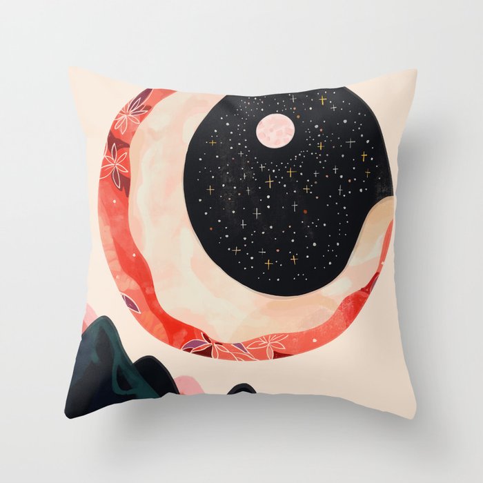 Mystic Moon Throw Pillow Gallery Image 1