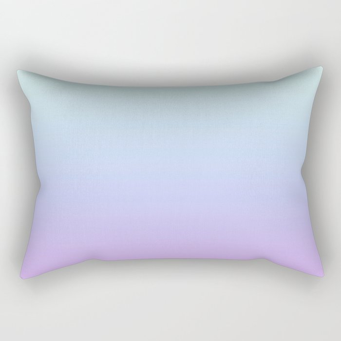 Ombre Color Lavender Blue Shade Rectangular Pillow Gallery Image 2