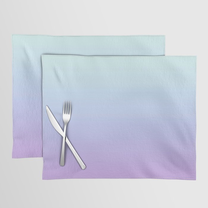 Ombre Color Lavender Blue Shade Placemat Gallery Image 1