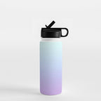Ombre Color Lavender Blue Shade Water Bottle Gallery Image 1