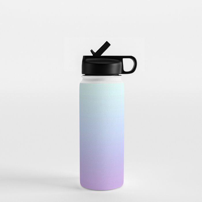 Ombre Color Lavender Blue Shade Water Bottle Gallery Image 1