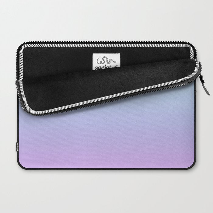 Ombre Color Lavender Blue Shade Laptop Sleeve Gallery Image 2