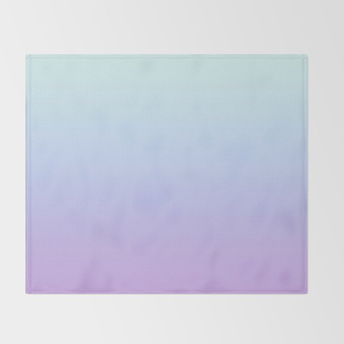 Ombre Color Lavender Blue Shade Throw Blanket Gallery Image 2