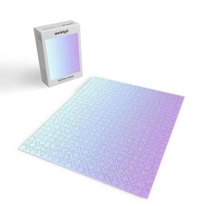 Ombre Color Lavender Blue Shade Jigsaw Puzzle Gallery Image 2