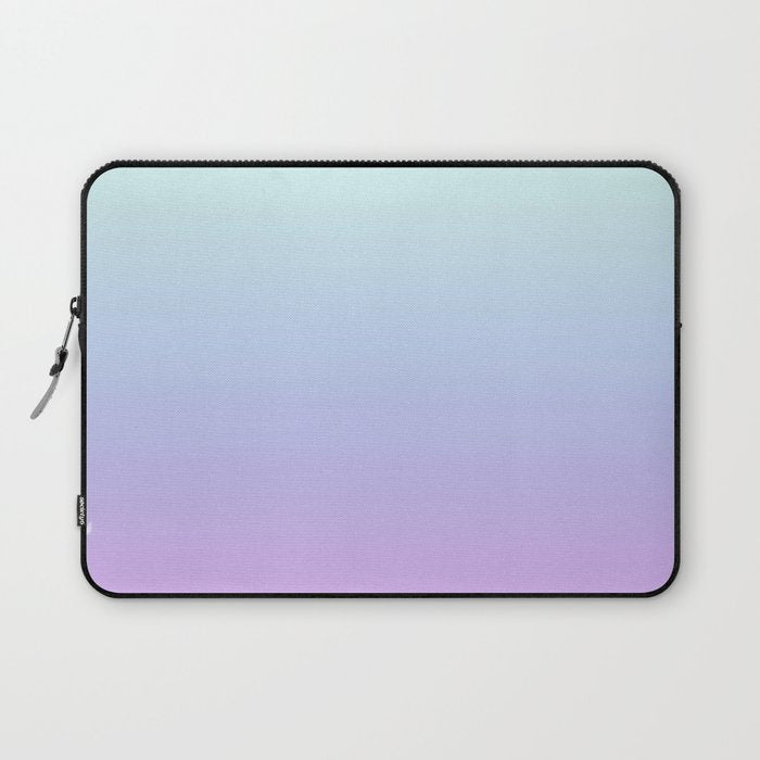 Ombre Color Lavender Blue Shade Laptop Sleeve Gallery Image 1