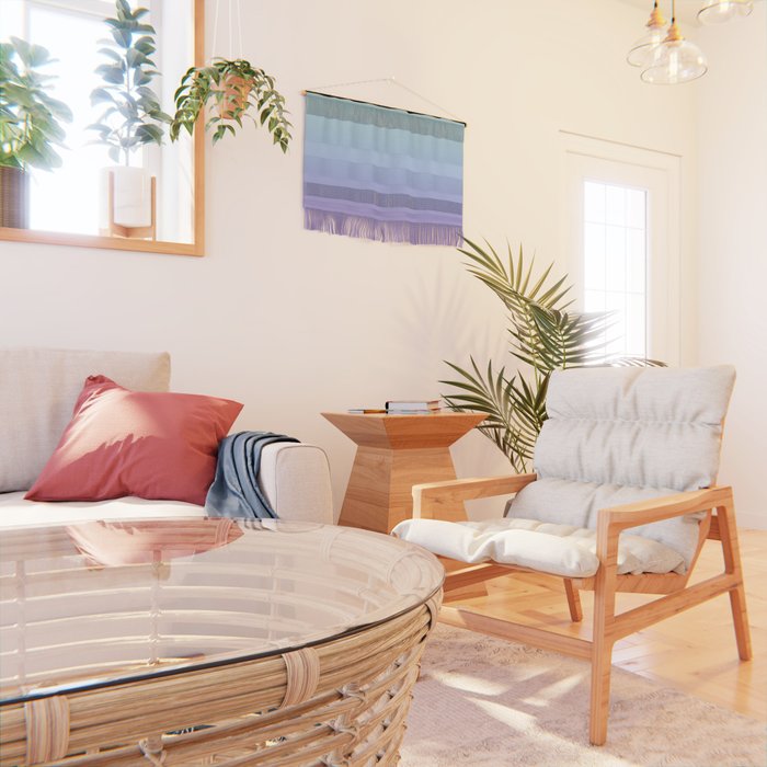 Ombre Color Lavender Blue Shade Wall Hanging Gallery Image 2