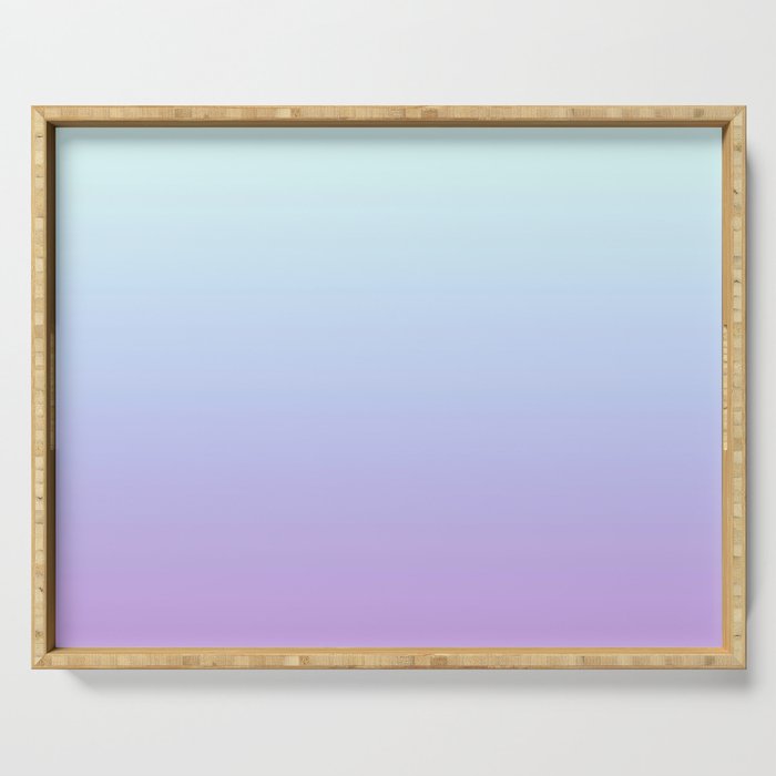 Ombre Color Lavender Blue Shade Serving Tray Gallery Image 1