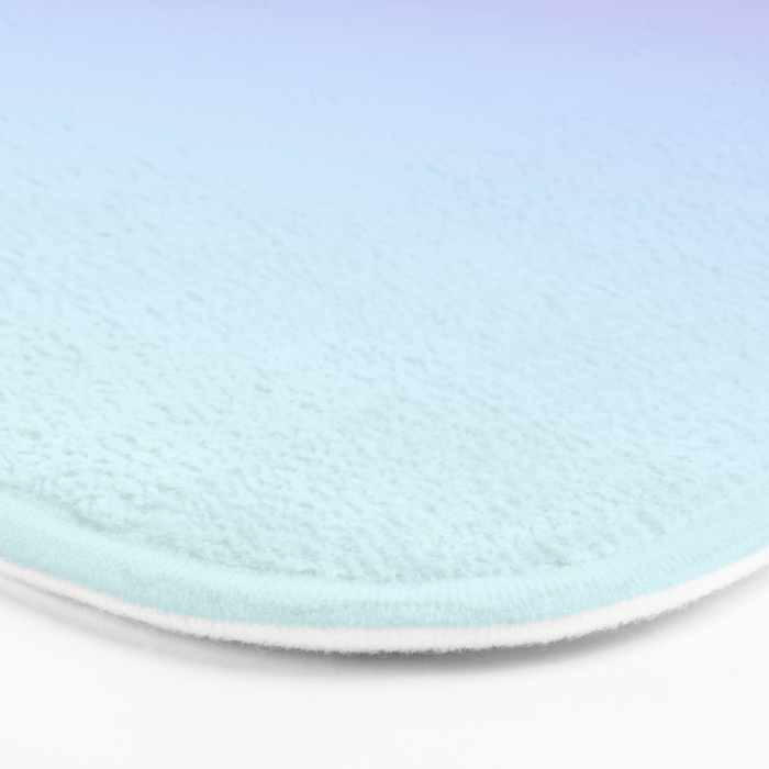Ombre Color Lavender Blue Shade Bath Mat Gallery Image 3