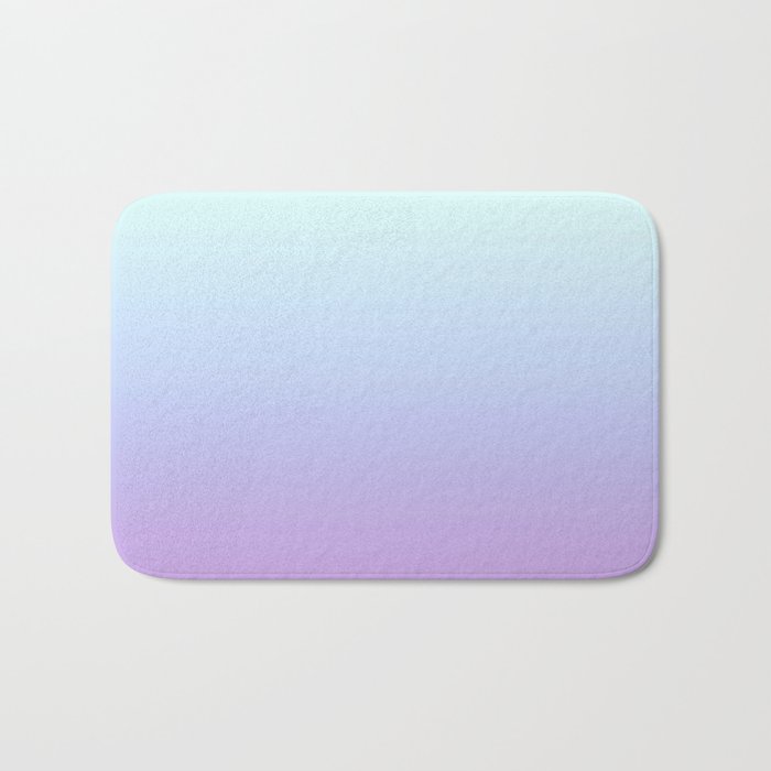 Ombre Color Lavender Blue Shade Bath Mat Gallery Image 1