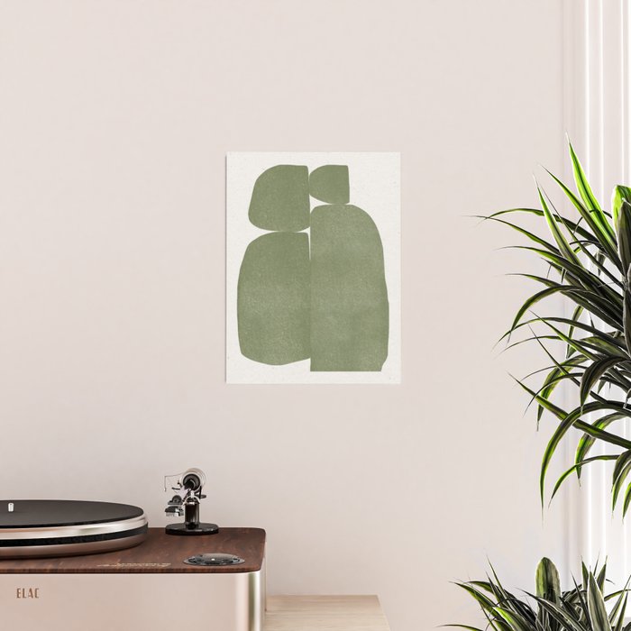 Green Stones Composition  Poster Gallery Image 2