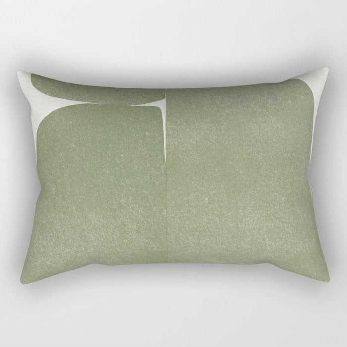 Green Stones Composition  Rectangular Pillow Gallery Image 1