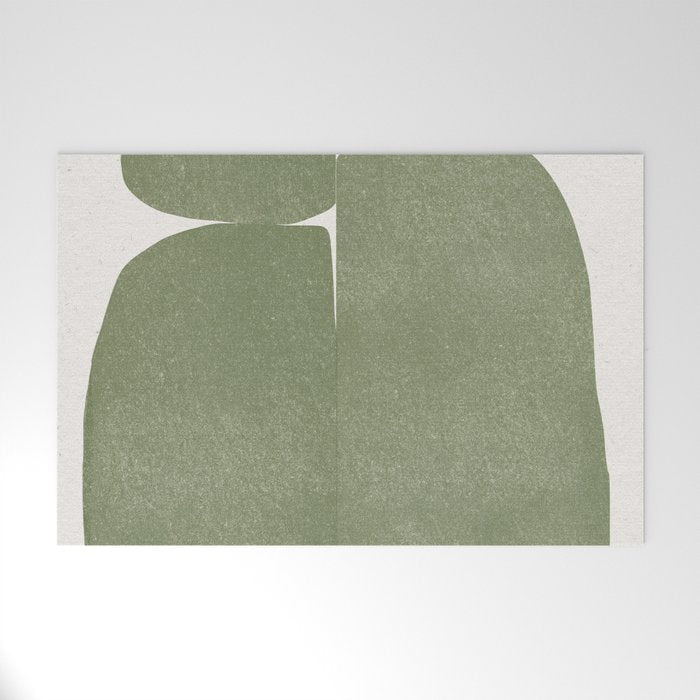 Green Stones Composition  Welcome Mat Gallery Image 1