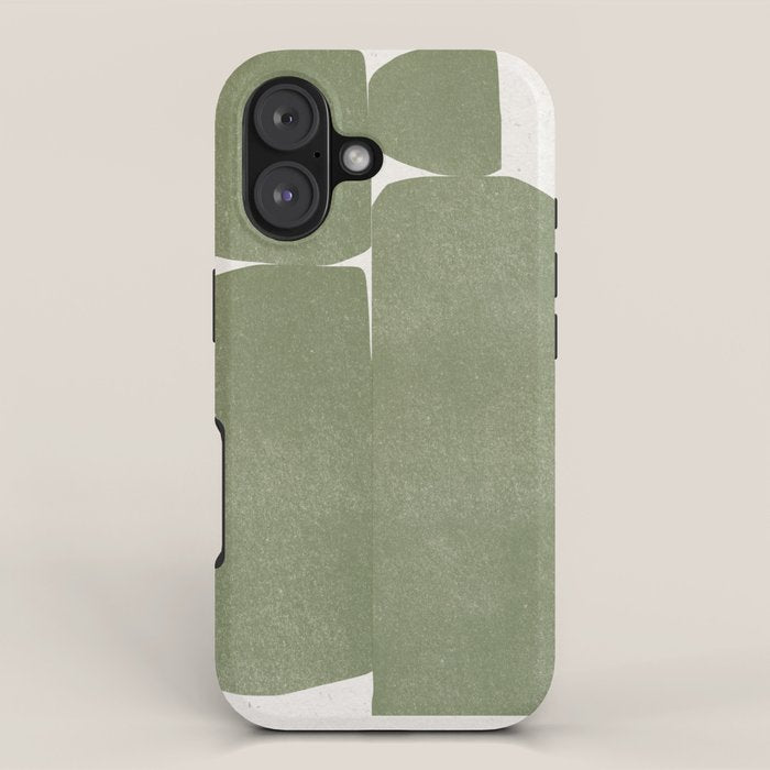 Green Stones Composition  iPhone Case Gallery Image 1