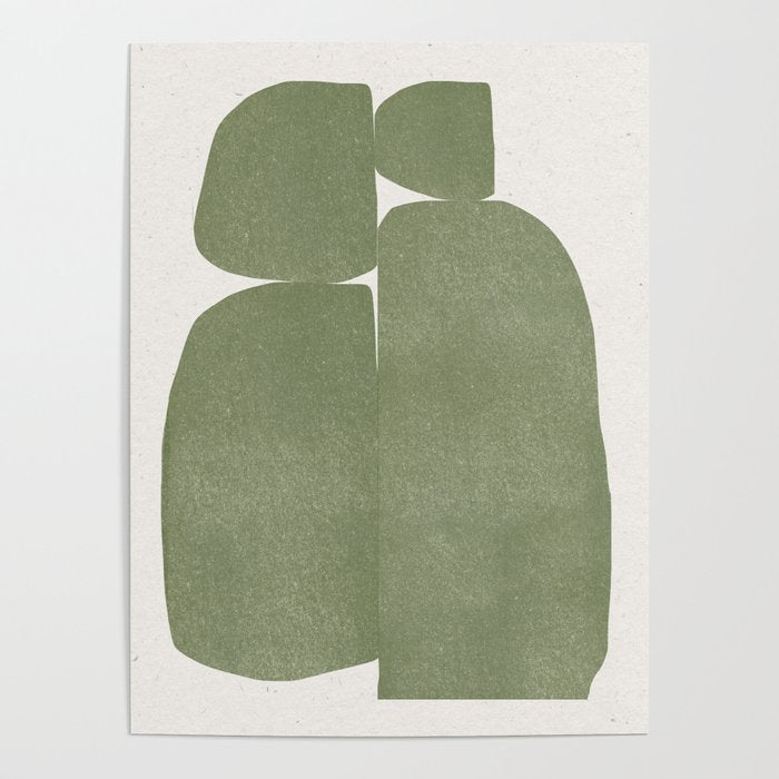 Green Stones Composition  Poster Gallery Image 4