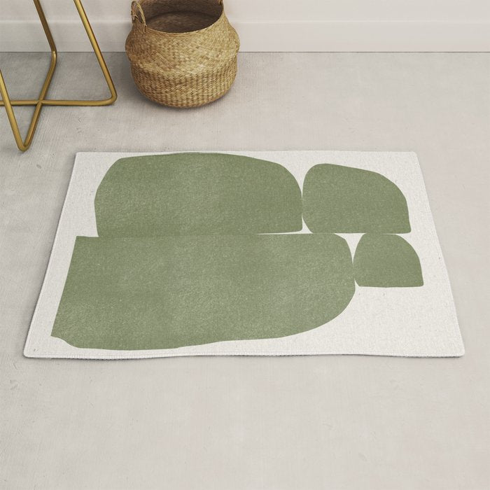 Green Stones Composition  Rug Gallery Image 1
