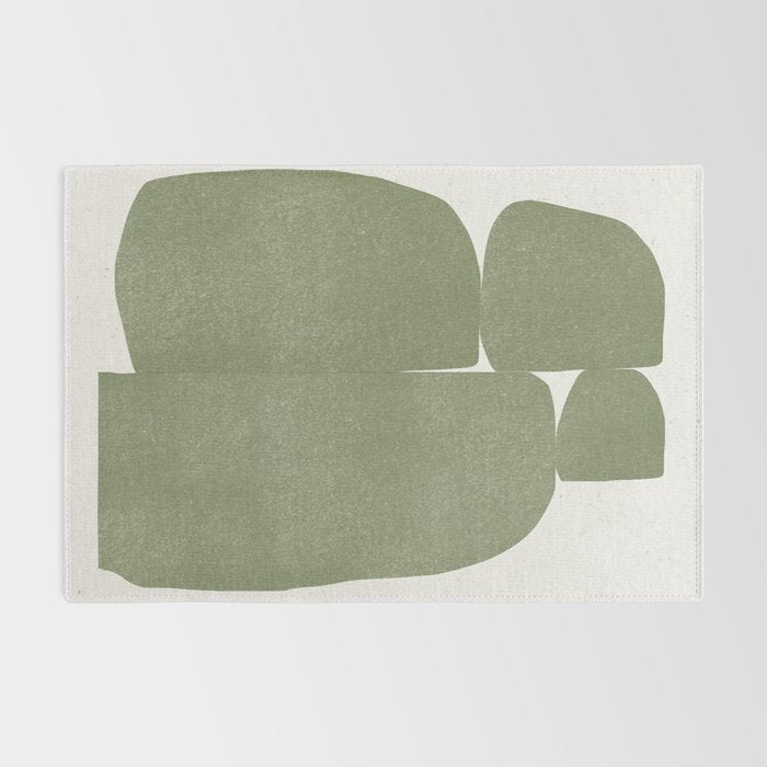 Green Stones Composition  Rug Gallery Image 2