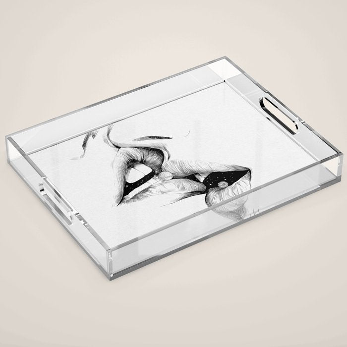 Universe kiss. Acrylic Tray Gallery Image 1