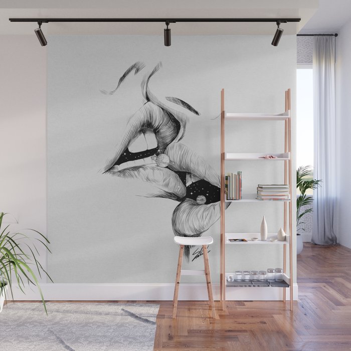 Universe kiss. Wall Mural Gallery Image 1