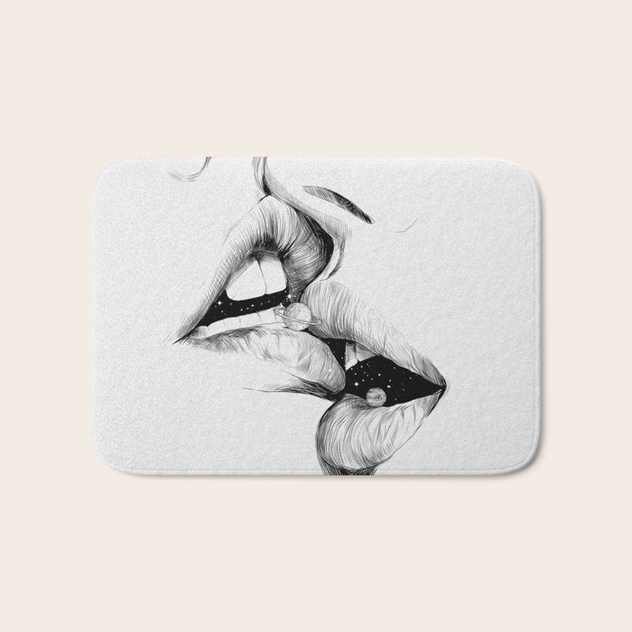 Universe kiss. Bath Mat Gallery Image 1
