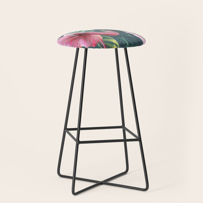 Wild Hibiscus #society6 #decor #buyart Stool Gallery Image 1