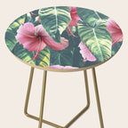Wild Hibiscus #society6 #decor #buyart Side Table Gallery Image 2