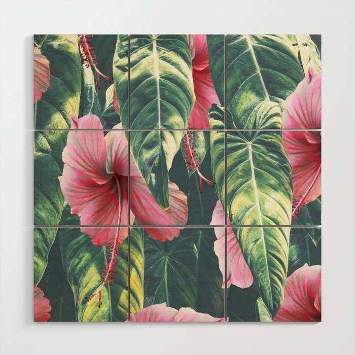 Wild Hibiscus #society6 #decor #buyart Wood Wall Art Gallery Image 1