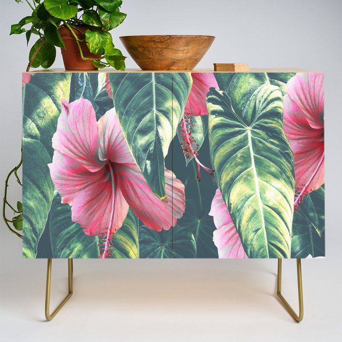 Wild Hibiscus #society6 #decor #buyart Credenza Gallery Image 1