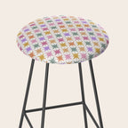 Starry Art Deco Pattern Multicolor IV Stool Gallery Image 2