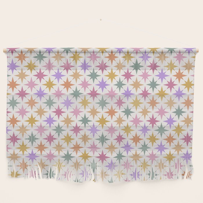 Starry Art Deco Pattern Multicolor IV Wall Hanging Gallery Image 1