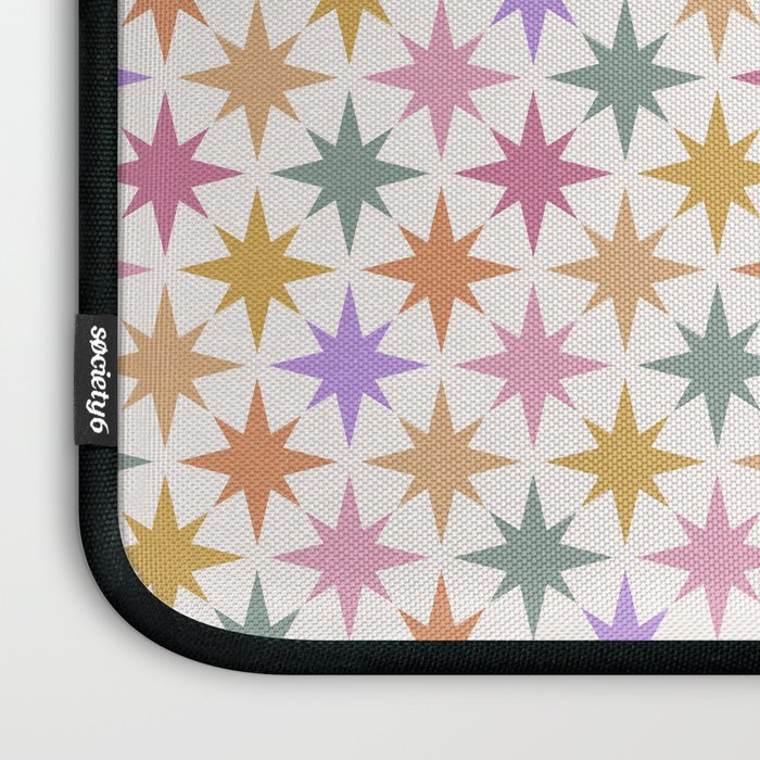 Starry Art Deco Pattern Multicolor IV Laptop Sleeve Gallery Image 3