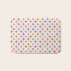 Starry Art Deco Pattern Multicolor IV Bath Mat Gallery Image 1