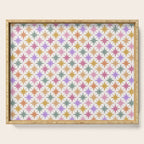 Starry Art Deco Pattern Multicolor IV Serving Tray Gallery Image 1