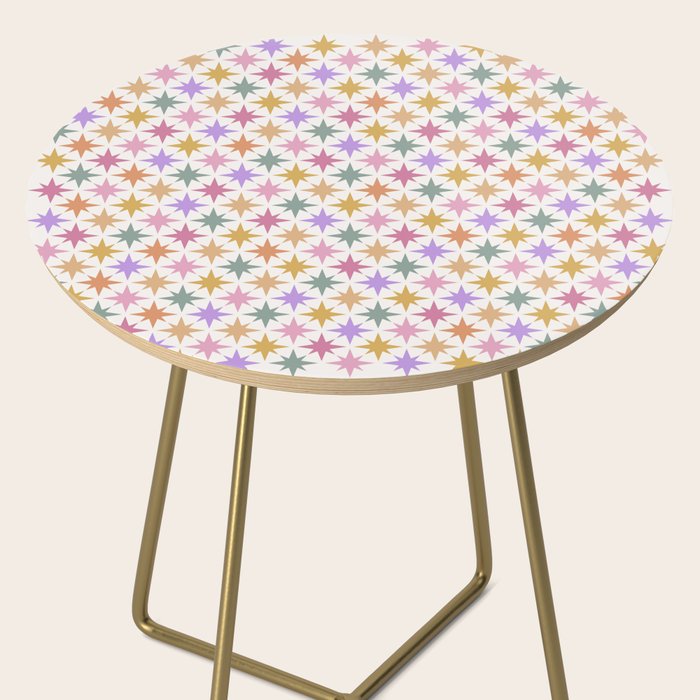 Starry Art Deco Pattern Multicolor IV Side Table Gallery Image 2