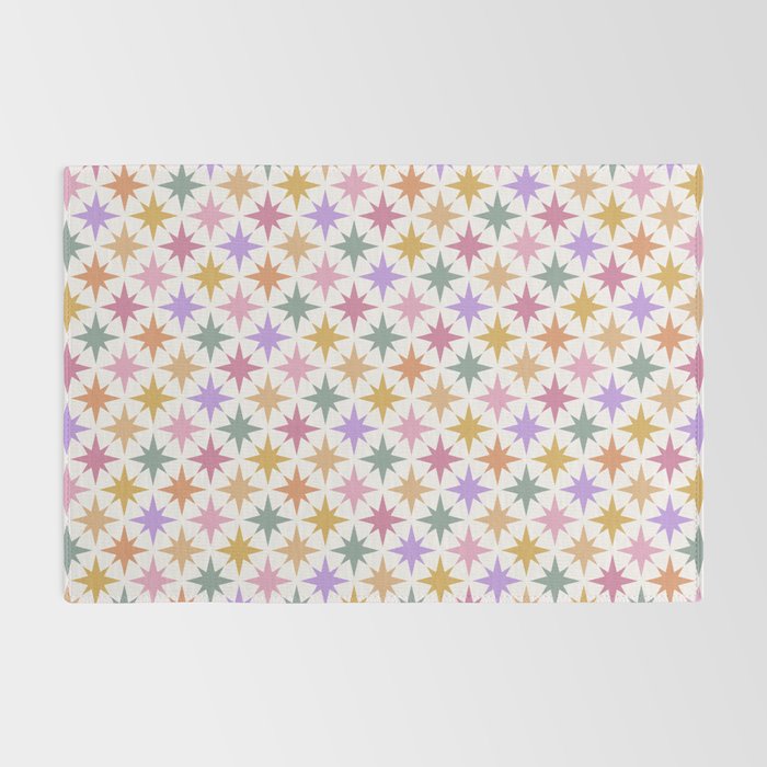 Starry Art Deco Pattern Multicolor IV Rug Gallery Image 2