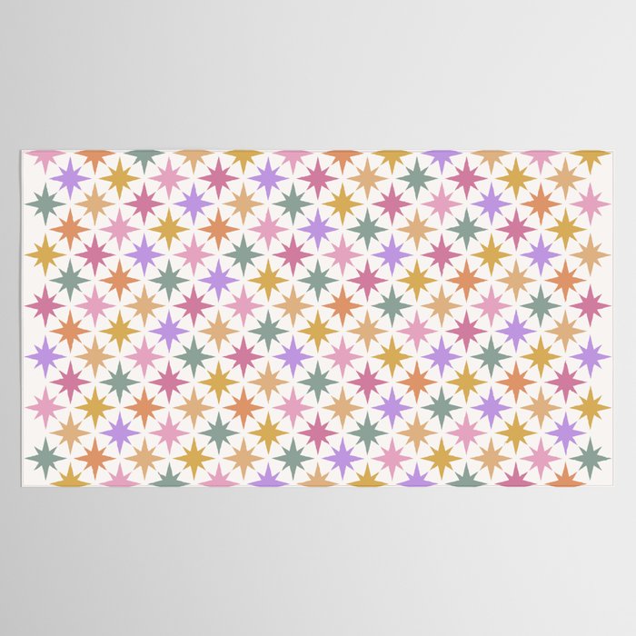 Starry Art Deco Pattern Multicolor IV Tablecloth Gallery Image 2
