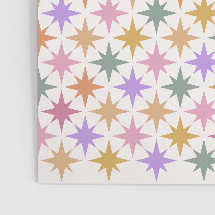 Starry Art Deco Pattern Multicolor IV Poster Gallery Image 3