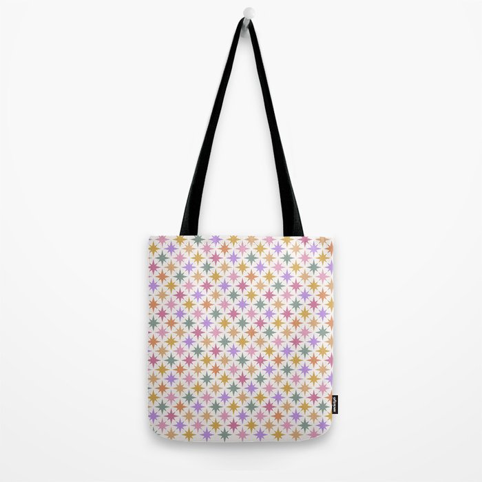 Starry Art Deco Pattern Multicolor IV Tote Bag Gallery Image 2