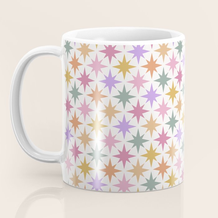 Starry Art Deco Pattern Multicolor IV Coffee Mug Gallery Image 3