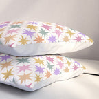 Starry Art Deco Pattern Multicolor IV Pillow Sham Gallery Image 3