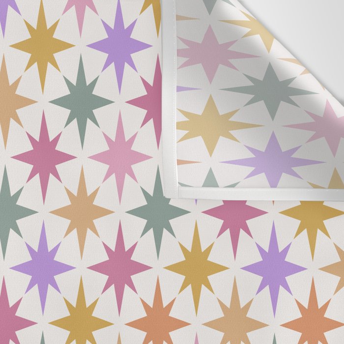 Starry Art Deco Pattern Multicolor IV Wall Tapestry Gallery Image 3