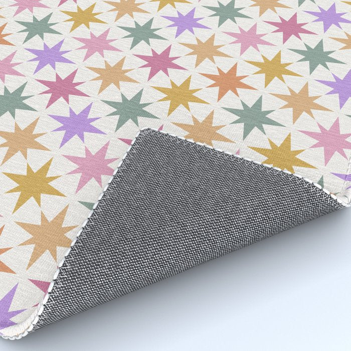Starry Art Deco Pattern Multicolor IV Rug Gallery Image 4