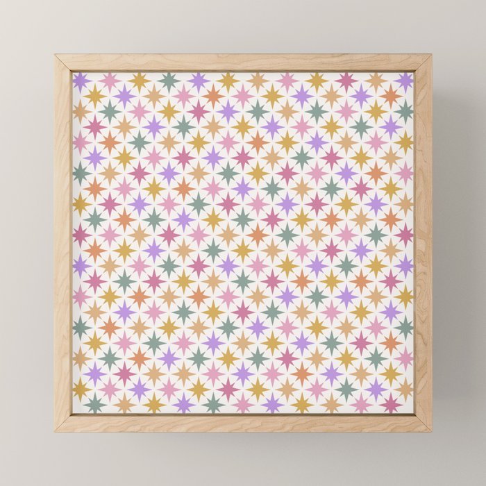 Starry Art Deco Pattern Multicolor IV Mini Art Print Gallery Image 1
