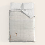 At the Beach fourteen  (part two of a diptych) - Minimal Beach and Ocean photography Comforter Gallery Image 6