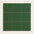 Emerald Green Solid Color Wood Wall Art Gallery Image 1